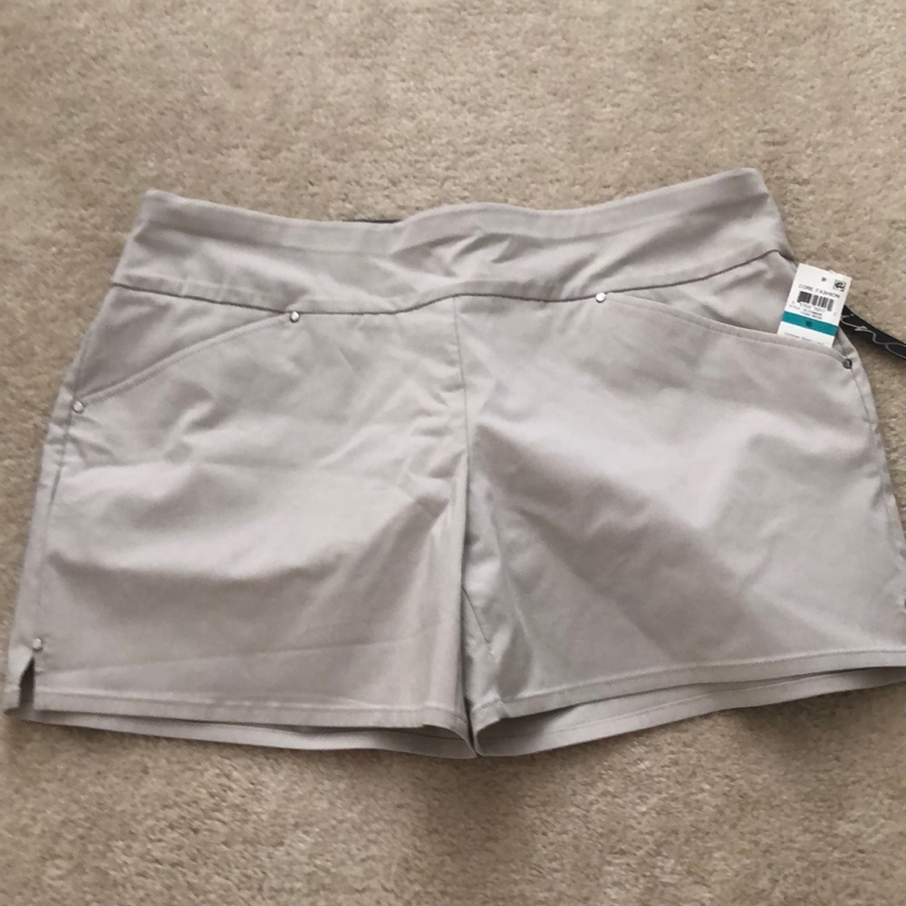 INC Size 16 Beige Pull on Shorts Brand New. Tags attached
